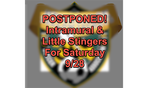 POSTPONED - Fall Intramural & Little Stingers for 9/28!